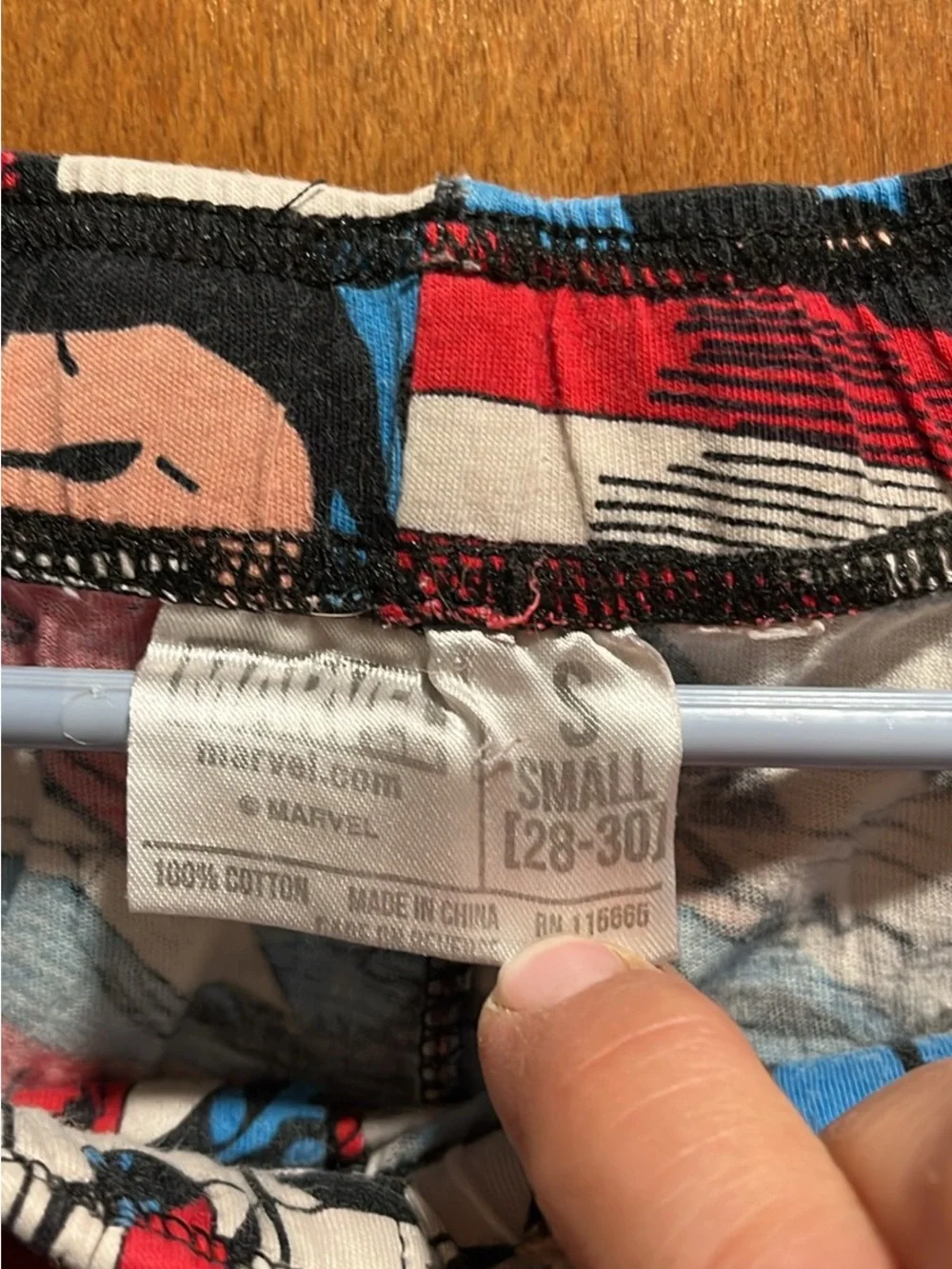 Marvel Captain America Themed Kids Pajama Bottoms in Red, Blue & White